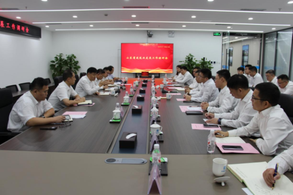 省住房城乡建设厅党组书记任海涛到驻鲁建筑业央企调研建筑业发展工作2